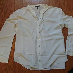 Cream silk blouse